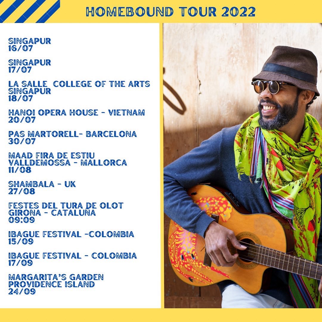 Homebound is my 2022 tour around the world, to pick up good energy and take back home to Providence, the final stop of my journey. Homebound tour.
Regreso a casa #homeboundtour2022