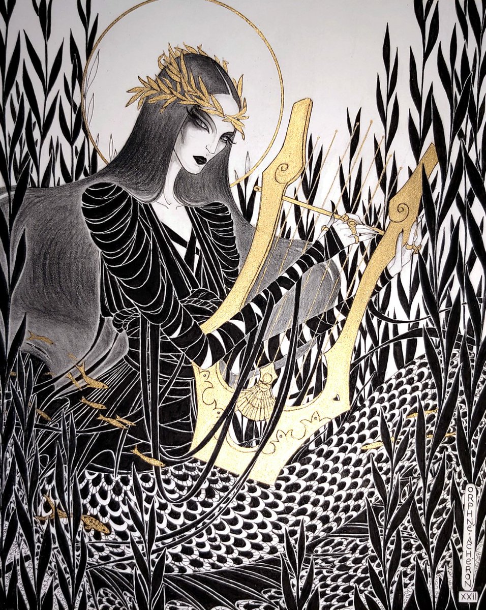 Haven Gallery (@havengallery) on Twitter photo Orphné Achéron @orphne_acheron , "MERMAID or The Melody of Water”, Pencil, ink and gold paint on Arches 185g paper, 9.9 x 7.5 in on view through July 10th, 2022.
View the entire show here:
havengallery.com/portfolio/tetr…
To inquire, please send us a dm or email info@havengallery.com Orphné Achéron @orphne_acheron , "MERMAID or The Melody of Water”, Pencil, ink and gold paint on Arches 185g paper, 9.9 x 7.5 in on view through July 10th, 2022.
View the entire show here:
havengallery.com/portfolio/tetr…
To inquire, please send us a dm or email info@havengallery.com