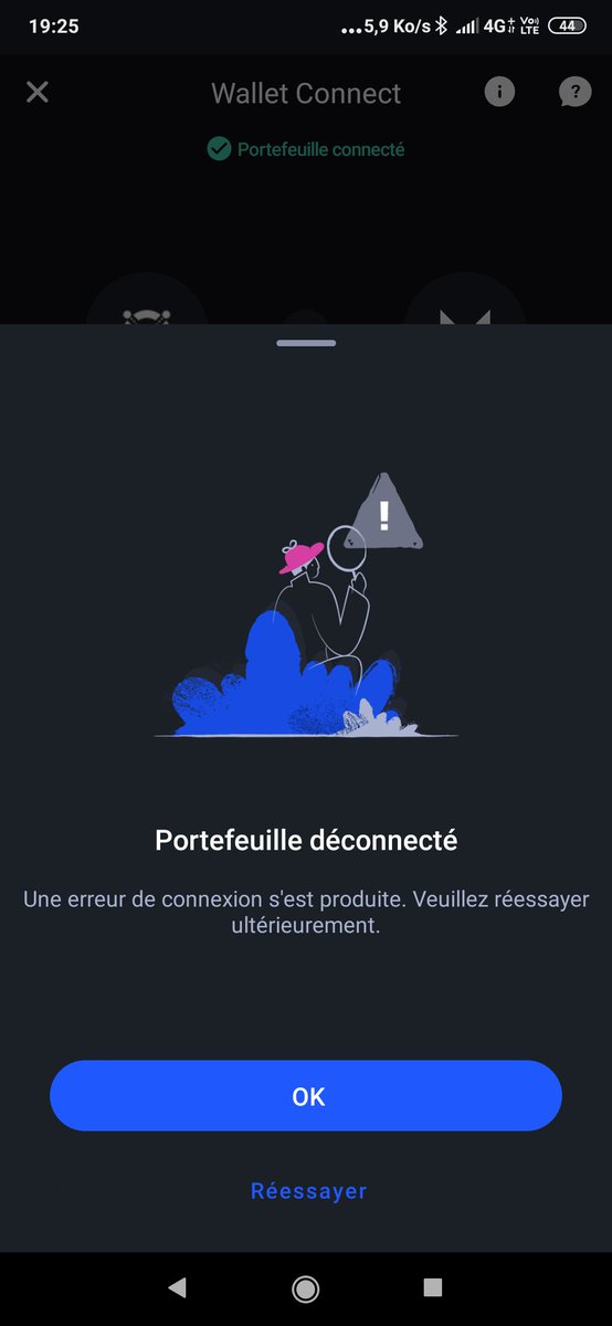 Hi @elrondnetwork,
> HOTFIX - Fix fast your connection system
I am auto disconnected after I connect myself with the Maiar app
So I can not purchase my <a href="/CantinaRoyale/">Cantina Royale</a> lottery tickets on the launchpad...
The left time is short, please correct your mistake asap