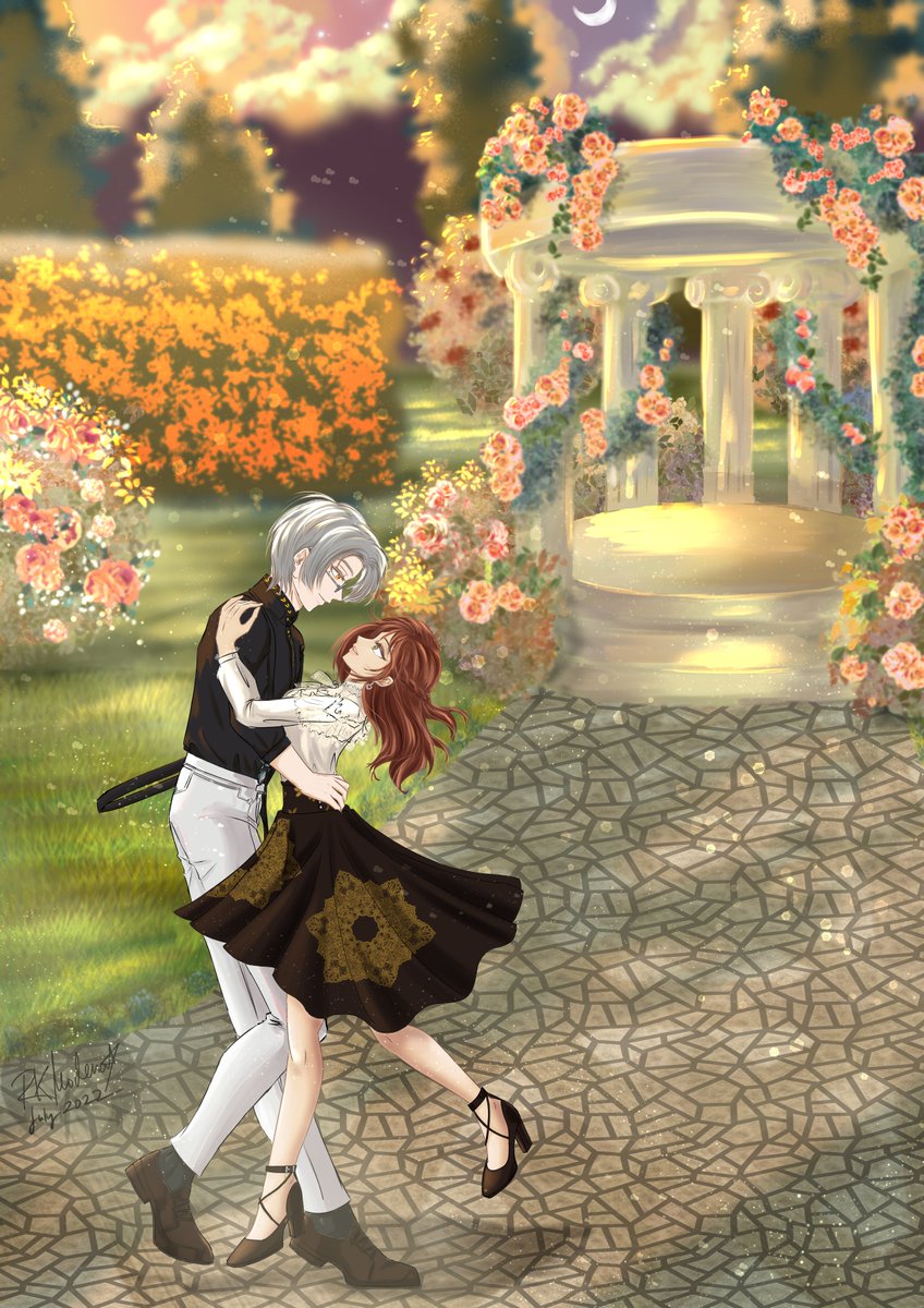rkmodena's tweet photo. "I promised to be your only dance partner, in all dances to come."
Happy 1st Anniversary! I look forward to your ongoing journey together!
#未定事件簿 #森月黎 #莫弈 #VynRichter #TearsOfThemis #TearsOfThemisAnniversary https://t.co/P8NLZ5pLju