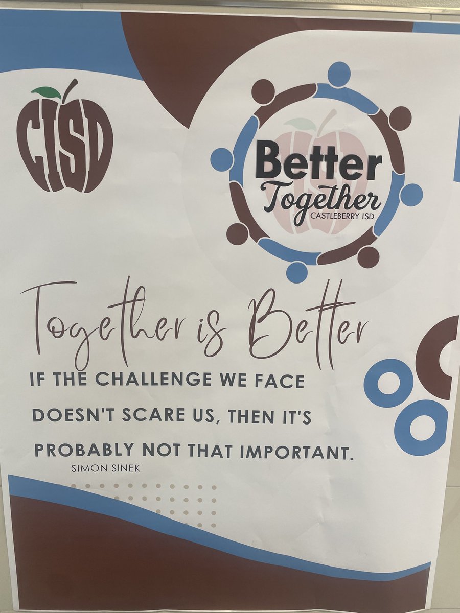 Marshall___C's tweet photo. Together we will definitely overcome all challenges! #cisdbettertogether https://t.co/u1CWJVkT6q