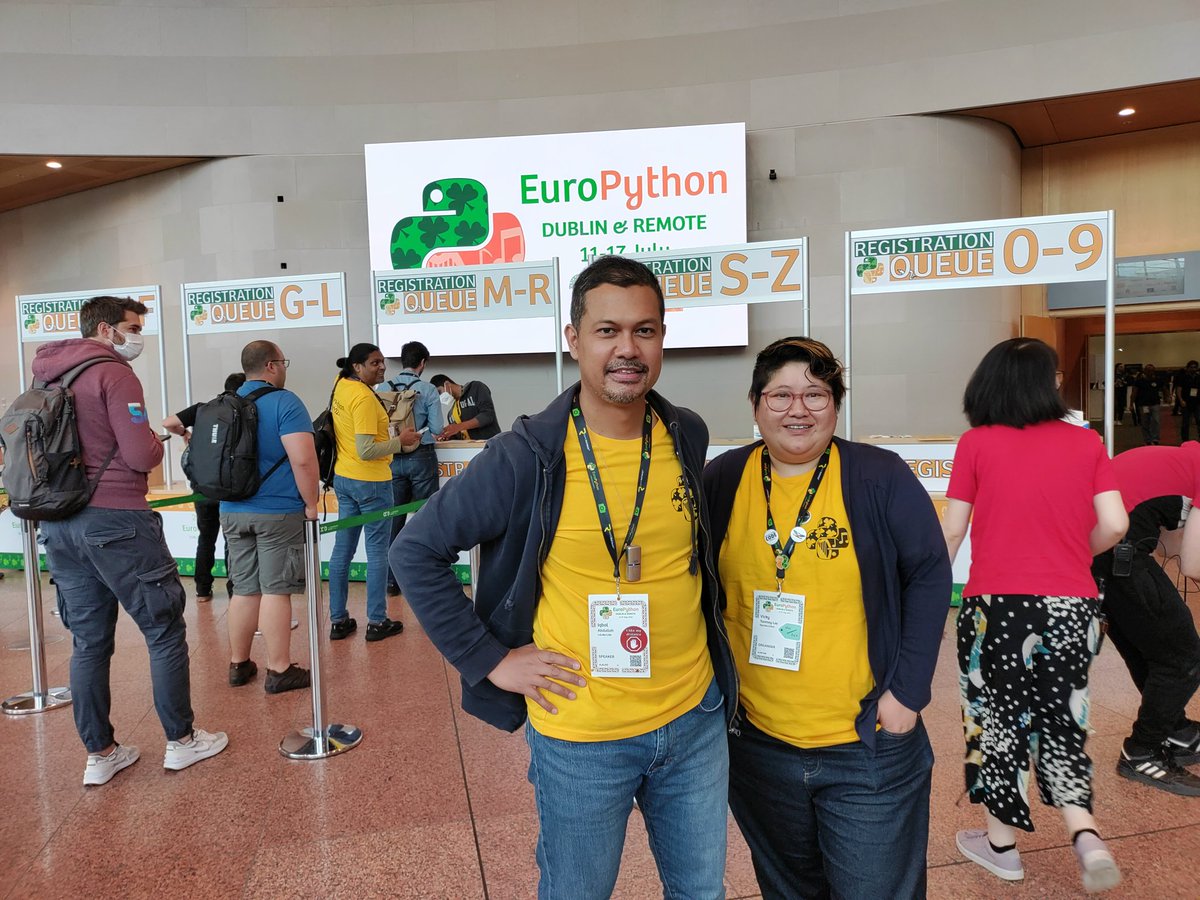 iqbalabd's tweet image. With @whykay at #europython2022