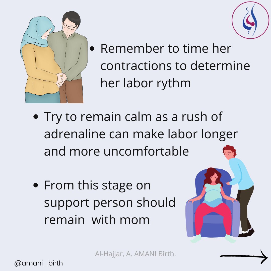 AMANI_Birth's tweet photo. 💜Early labor is when contractions start to organize and follow a pattern until you reach active labor. Supporting a woman when she's giving birth is a big responsibility and an honor.
#birth #birthsupport #labortips #birthtips #saudi #muslimcouple #womeninislam #AMANI_BIRTH https://t.co/dlBJ1DQEpe