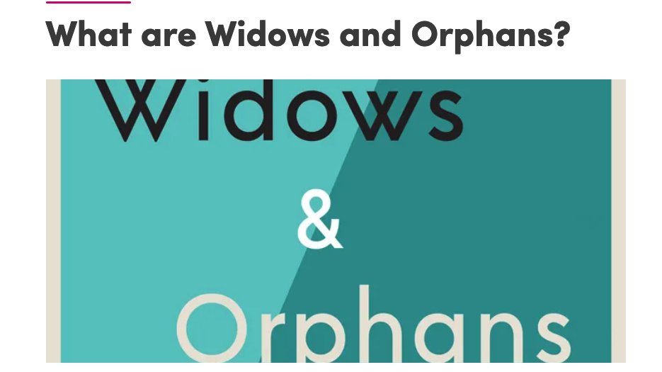 What does a graphic designer mean when they speak of “orphans” and “widows” in typography. ? Find out what this terminology means in the design world. Click on the link below:
indesignskills.com/tutorials/wido…