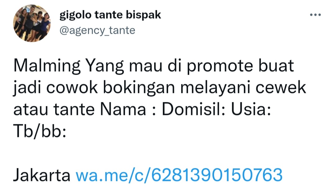 TnteTrustedTIPU's tweet photo. ⚠️ Ati2 si @agency_tante ini Tukang Tipuu⚠️cocokin aj no nya 081390150763..AWAL2 DIMINTA TRSFER MEMBER 300RB TRS STLH TRSFER MEMBER DIBILANG AD TANTE2 YG MAU BOOK TP MESTI TRSFER LG 40-50% DR FEE YG D KSH TANTE misal dpt 2.5JT dminta TRSFER 40% NYA 1JT..stlh Trsfer lalu diBLOKIR! https://t.co/MYak1n7u54