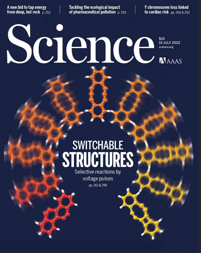 Selective bond formation by atom manipulation. Published in a good journal today, science.org/doi/10.1126/sc…