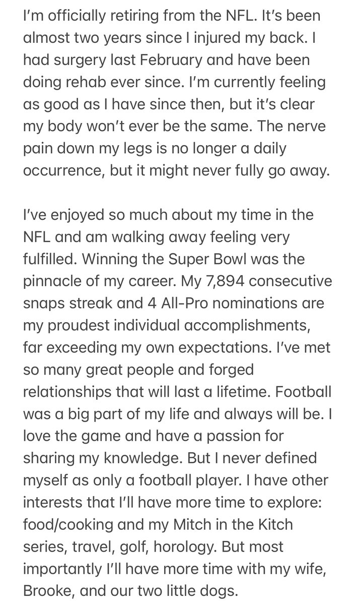 MitchSchwartz71's tweet image. Career update: