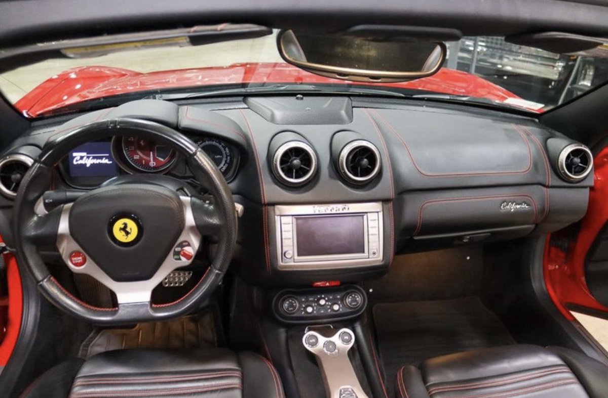 GrAutoGalllery's tweet photo. 2013 Ferrari California 
⚙️ 4.3L V8
🛣 9k miles

Very happy to bring to market this stunning and very low mileage 2013 Ferrari California with just 9,100 miles since new and only two previous owners. Vehicle is highly optioned and is in extremely good condition. #Ferrari #auto https://t.co/30e0I4scLI