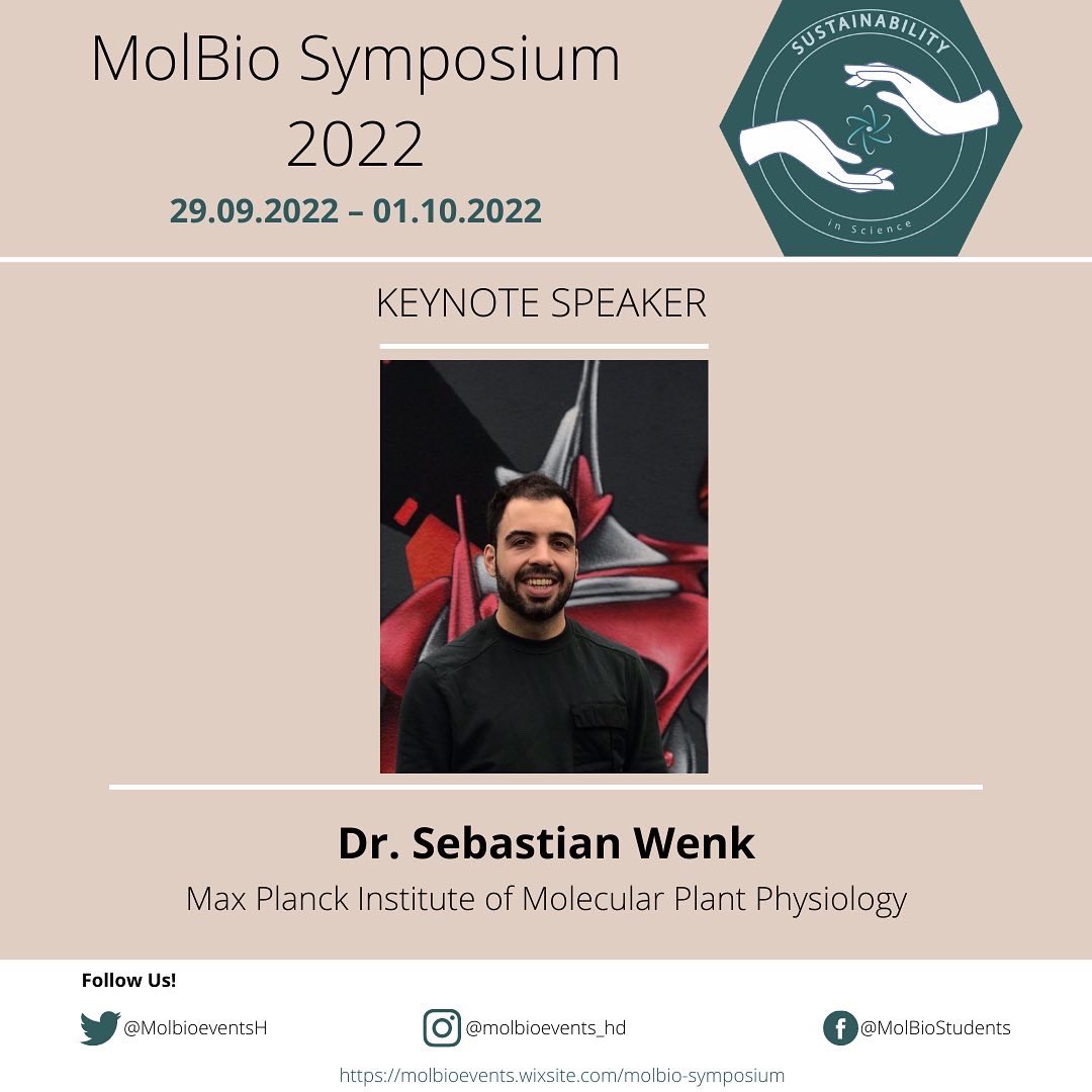 MolbioeventsH's tweet photo. Dr. Sebastian Wenk is a postdoctoral researcher at the MPI of Molecular Plant Physiology, where he is leading the systems and synthetic metabolism group (AG Bar-Even). 

#heidelberguniversity #molbio_hd #molbiosymposium_hd22 https://t.co/y7AgY6xifW