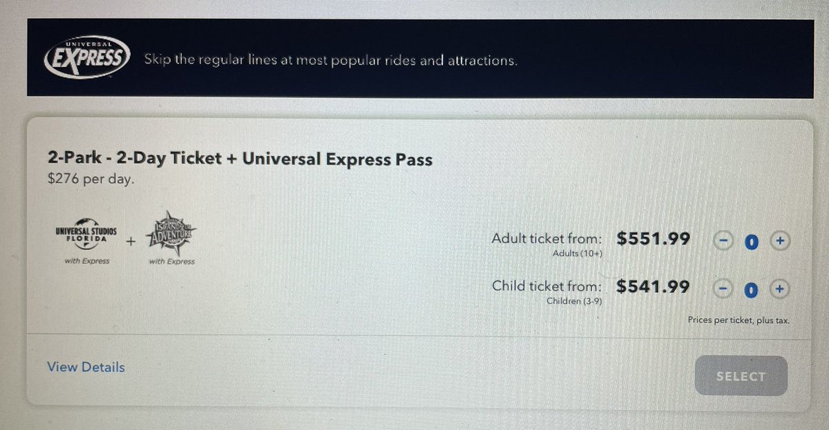 carloahri's tweet photo. @UniversalORL #AskUniversal Do this bundle includes unlimited express pass for both park and both days? https://t.co/CZVLxSRN1j