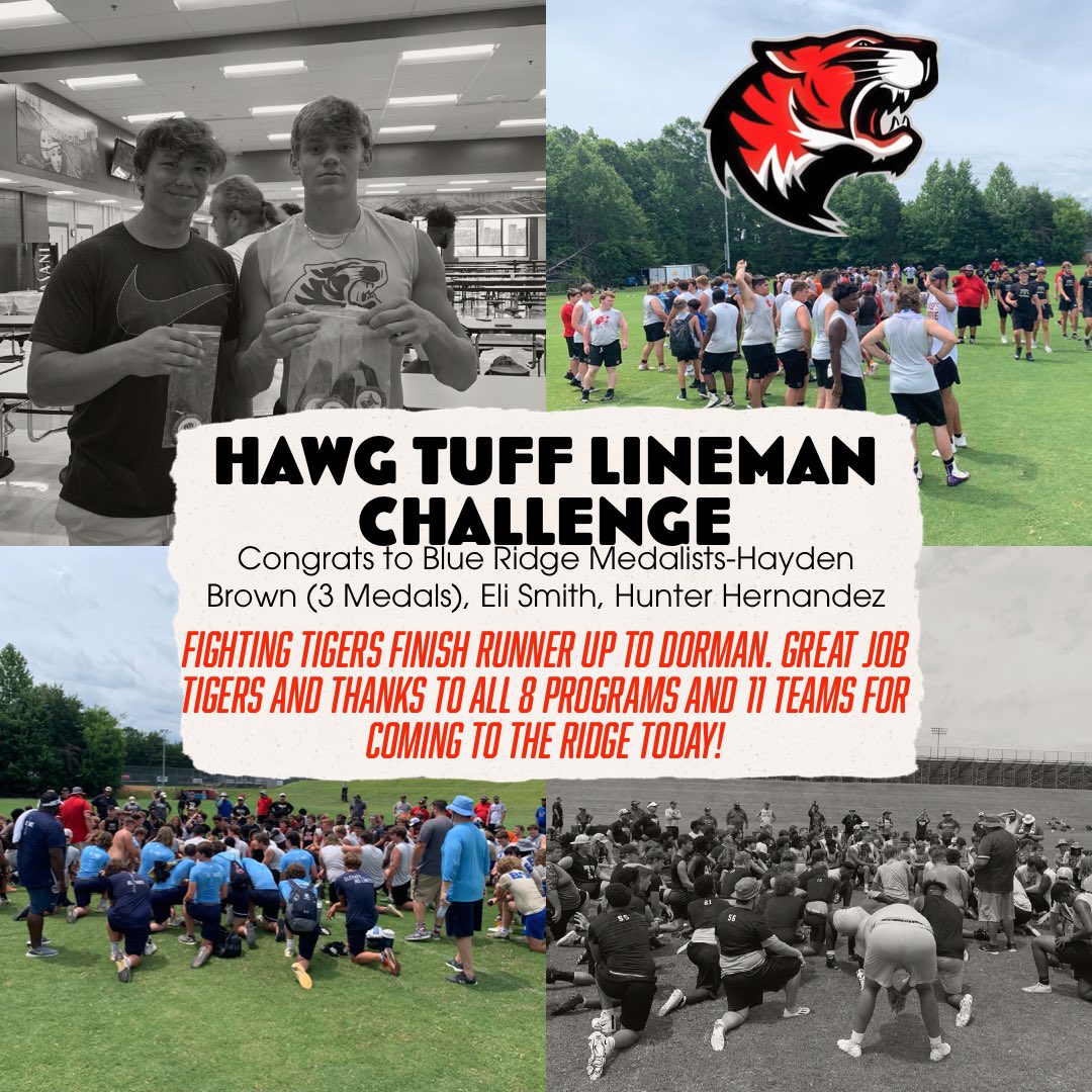 Great job players and coaches! Thanks to our all of our guests today, Go Tigers! # HearUsROAR <a href="/BRTigersFB/">Blue Ridge Tiger Football</a> _ <a href="/AshleyCWardlaw/">Ashley C. Wardlaw</a>