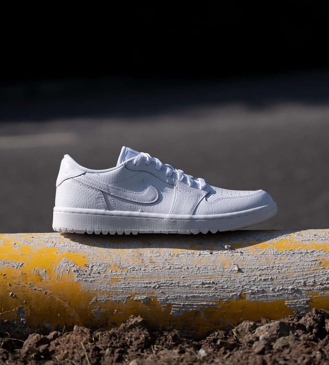 Clean. Optimistic. Powerful.

#repost • <a href="/scottsdalegolf/">Scottsdale Golf</a> 🤍 TRIPLE WHITE • Nike Air Jordan 1 Low Golf Shoes 👟🔥