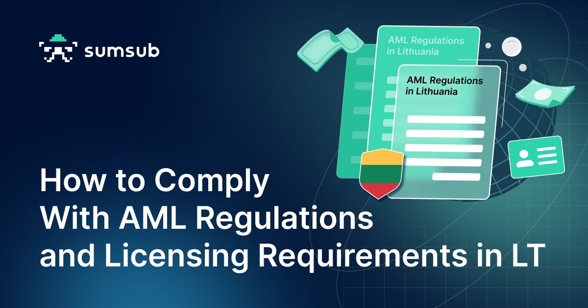 sumsub's tweet photo. Check out our guide to licensing and AML for fintechs in Lithuania: https://t.co/0ywnlOi85V
Thinking of choosing #Lithuania as a launchpad for European operations? Great choice!
#AML #compliance #Sumsub #digitalfraud #fraudprevention #digitaltrust #cybersecurity #remoteworld https://t.co/MNRAtaYpZ6
