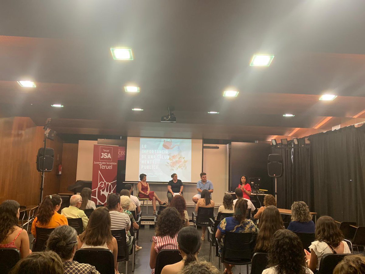 Juventudes Socialistas de Aragón (@jsaragon) on Twitter photo Hoy, en un acto conjunto con <a href="/jsterueljs/">JSA - Teruel</a>, hemos puesto en el centro del debate la necesidad de una atención a salud mental pública y de calidad para todo/as. ¡Las tres provincias aragonesas juntas en Alcañiz nos focalizamos un tema tan necesario! 👏🏼 Hoy, en un acto conjunto con <a href="/jsterueljs/">JSA - Teruel</a>, hemos puesto en el centro del debate la necesidad de una atención a salud mental pública y de calidad para todo/as. ¡Las tres provincias aragonesas juntas en Alcañiz nos focalizamos un tema tan necesario! 👏🏼