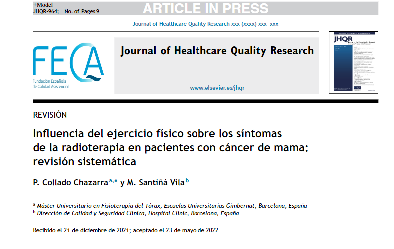 PauCollado12's tweet photo. Influencia del ejercicio físico sobre los síntomas de la radioterapia en pacientes con cáncer de mama: revisión sistemática.

Muy feliz de finalmente ver publicado mi Trabajo Final de Máster. Enlace al texto completo: https://t.co/4mAmW0VrCh https://t.co/5FiBUDniL2
