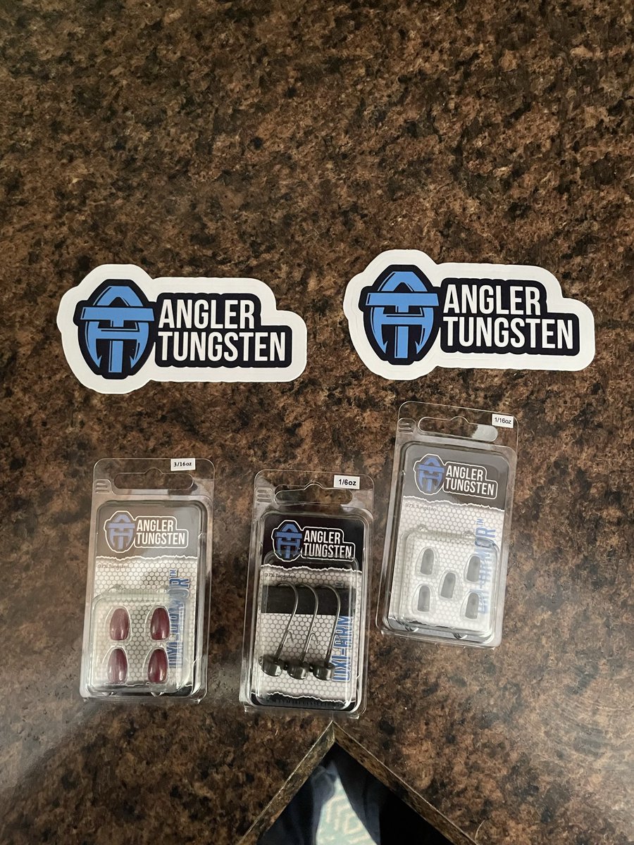 Christmas in July! Got my order in today from @anglertungsten can’t wait to get out on the water. #anglertungstenprostaff #bassfishing #fishing