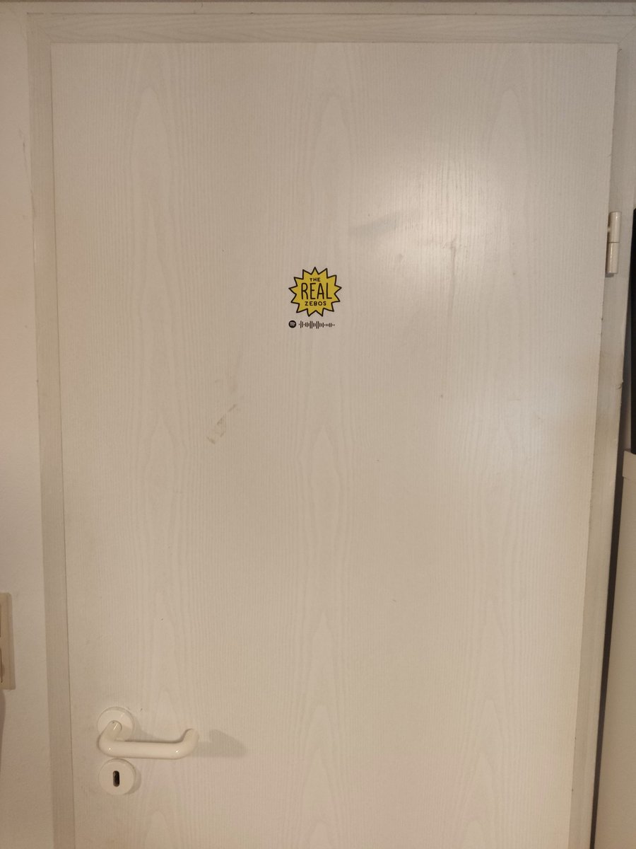 A few hours ago, I had the idea of filling up my door with spotify codes of songs that matter to me. Of course the first one I chose was Rock Star Skinny by <a href="/TheRealZebos/">The Real Zebos</a>, and not just because I already have one of their stickers on my door