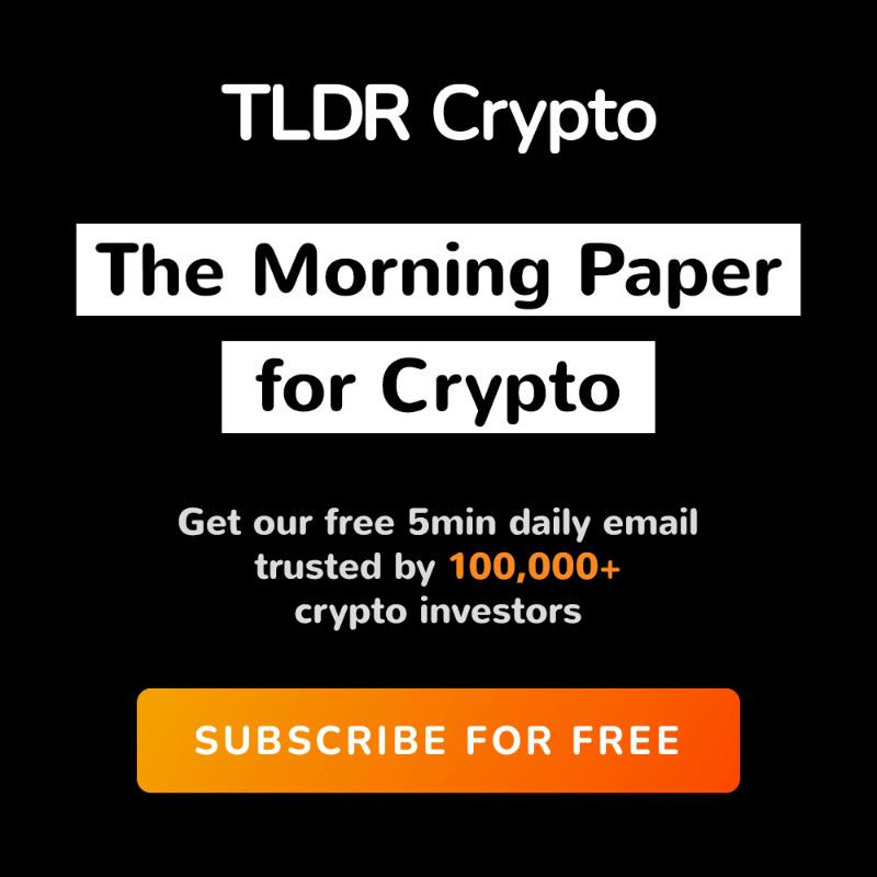 tldrnewsletter's tweet photo. Get our free 5min daily email trusted by 100,000+ crypto investors.