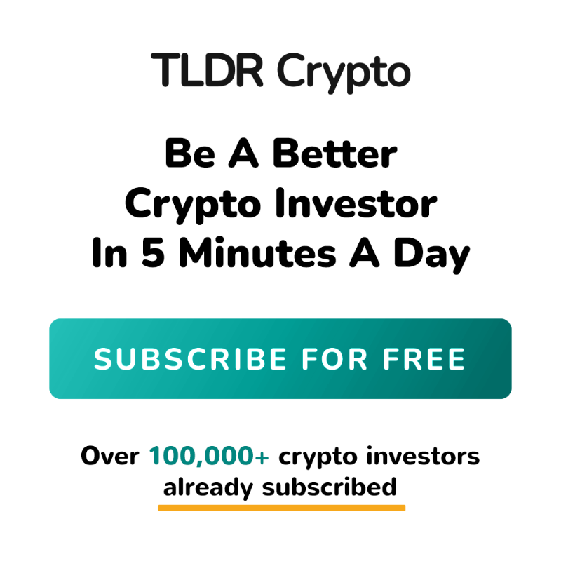 tldrnewsletter's tweet photo. Get our free daily newsletter trusted by 100,000+ crypto investors.