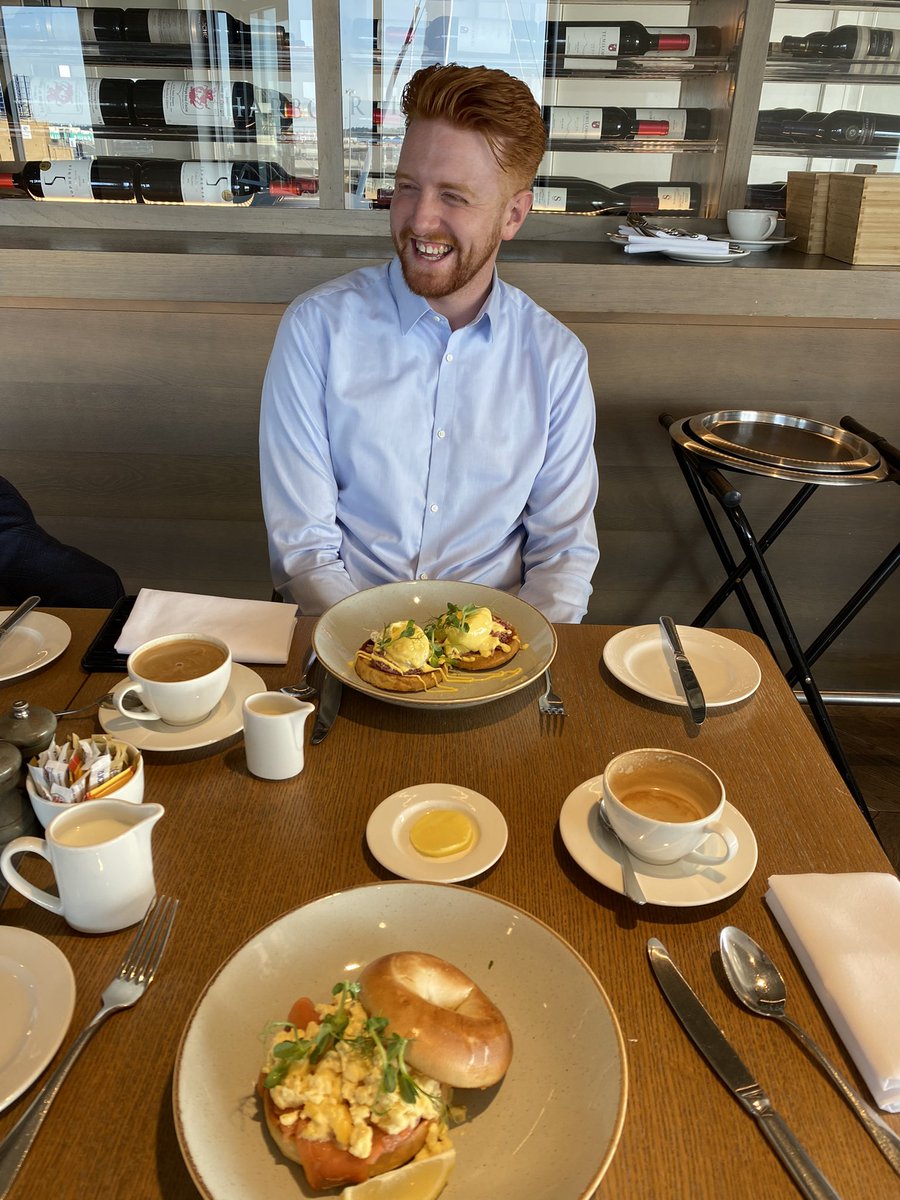 Out for breakfast this morning with the U2N Leadership Academy winner for June! Ryan Wilkinson! Talked about next steps after his recent successes in the market place! #80%Vegan