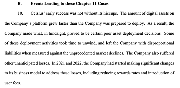 🚨 Celsius CEO <a href="/Mashinsky/">Alex Mashinsky</a> first extended statement since freezing customer funds last month:

pacer-documents.s3.amazonaws.com/115/312902/126…