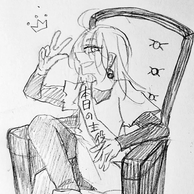 今日誕生日のあいつの絵です 