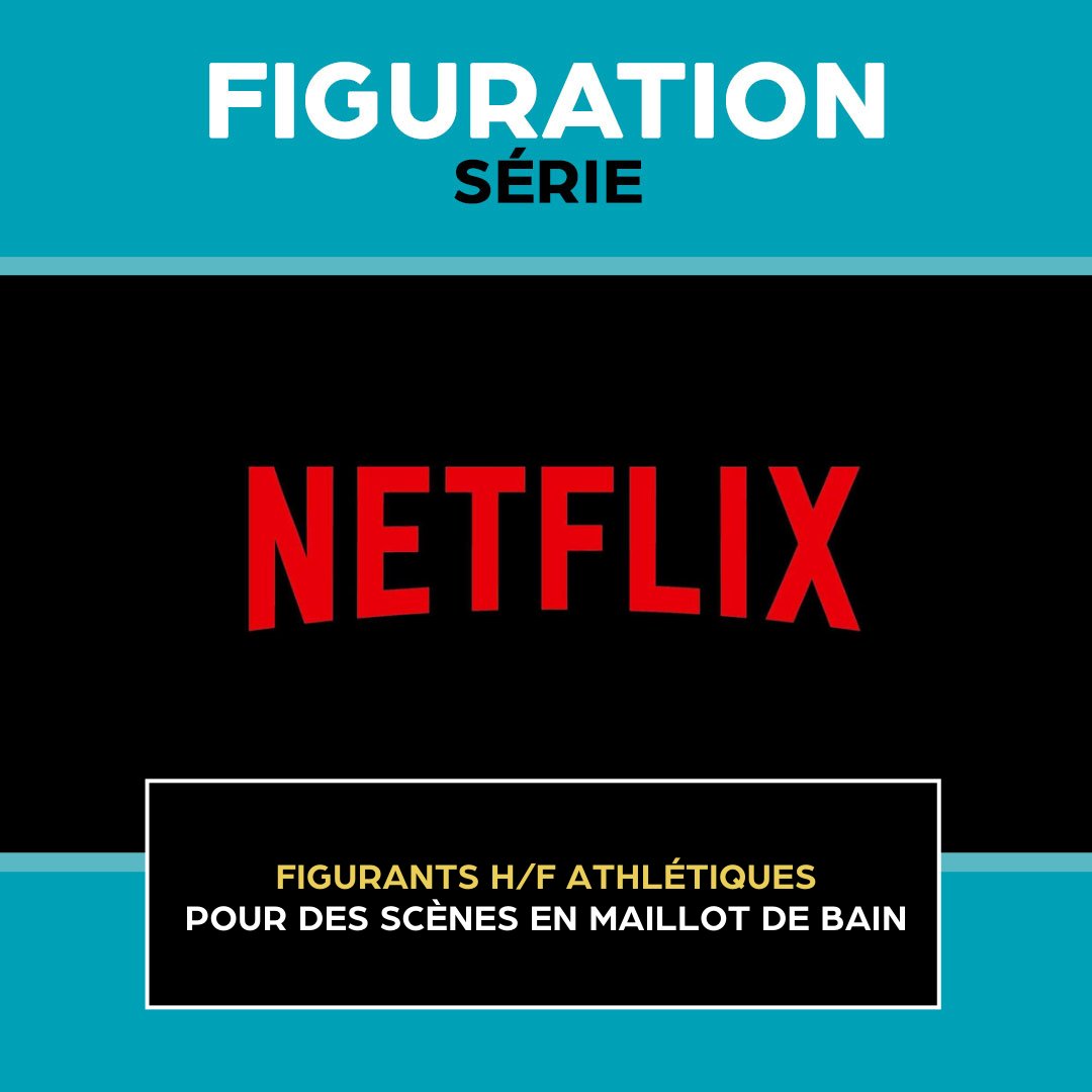 ▶️👙  Pour le tournage d’une série Netflix , nous recherchons des figurants, des femmes et des hommes très athlétiques de toute origine pour des scènes en maillot de bain. ​#castingtele #castingfrance #figuration
​
▶️ ​Plus d'infos : bit.ly/3ALEnMP