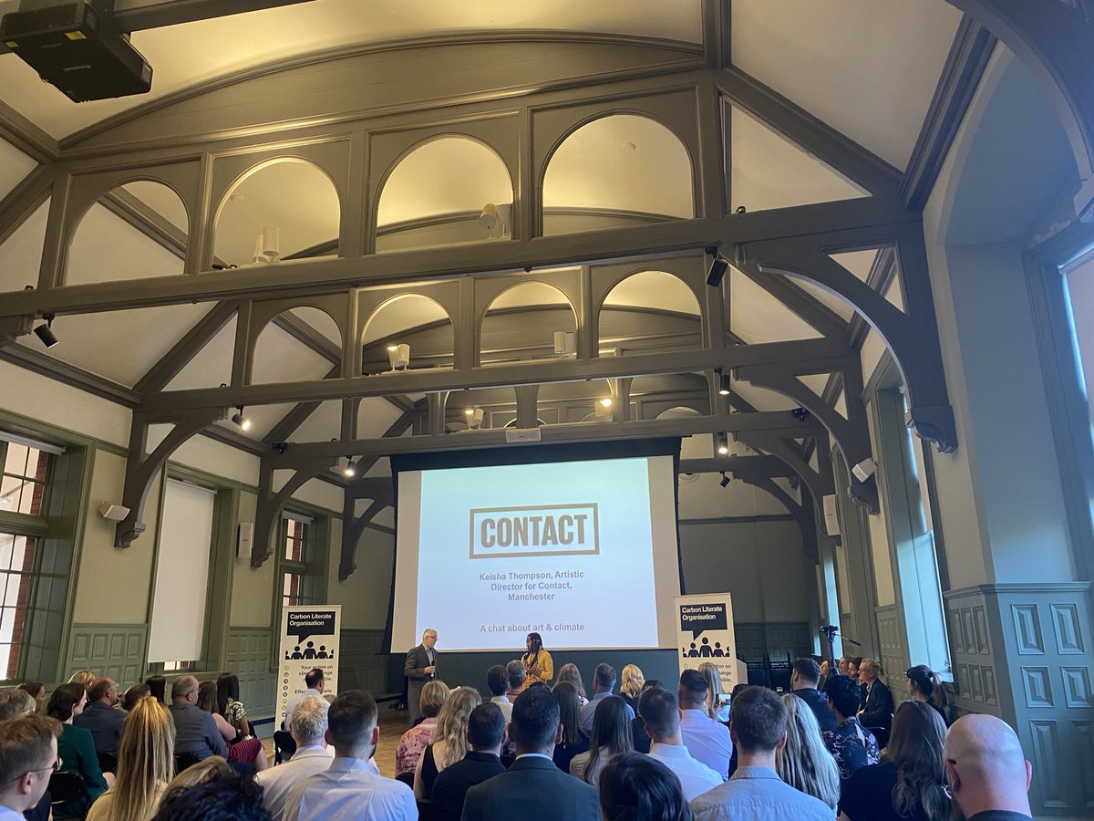 “Everyone needs to have a sense of what’s happening, but also how they fit into it, and what they can do about it.” 

A great conversation between @philkorbel and Keisha Thompson, Artistic Director for <a href="/ContactMcr/">Contact</a> about the role of the arts in #climateaction.  

#CLOAwards