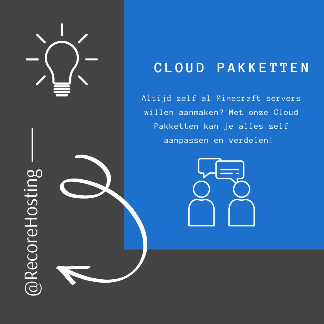 recorehosting's tweet photo. Geïnteresseerd in het beheren van jouw eigen #Minecraft servers? Haal dan een van onze Cloud pakketten op Recore Hosting!
[Link] https://t.co/aDQPmlyfXK
[Tags] #minecraft #hosting #cloud #owner https://t.co/vAIB0Ri2Bl
