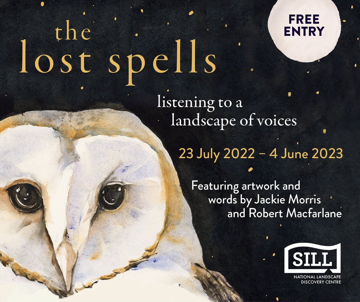 NlandNP's tweet photo. The Lost Spells: Listening to a Landscape of Voices, a new exhibition of artwork &amp; words by @JackieMorrisArt &amp; @RobGMacfarlane at @TheSillNland from 23 July 2022 to 4 June 2023. 
Supported by @CFTyneWearNland 
In association with @PenguinBooks  
More info: https://t.co/EF2FU5WhDz https://t.co/OHLJwYK2yn