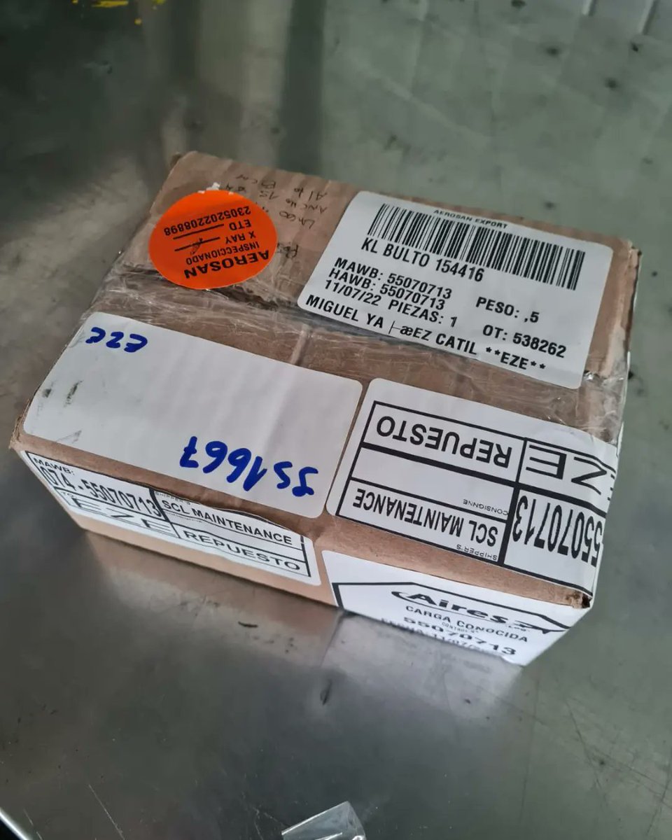 Controlc_chile's tweet image. Adjunto embarques de esta semana, gracias a nuestros amigos de scl por confiar una vez más en nuestros servicios, aportando con el trabajo logístico en el movimiento de repuestos de avión para nuestros clientes de Ezeiza y Lima #aeropuerto #Chile #exportacion #Lima #Ezeiza