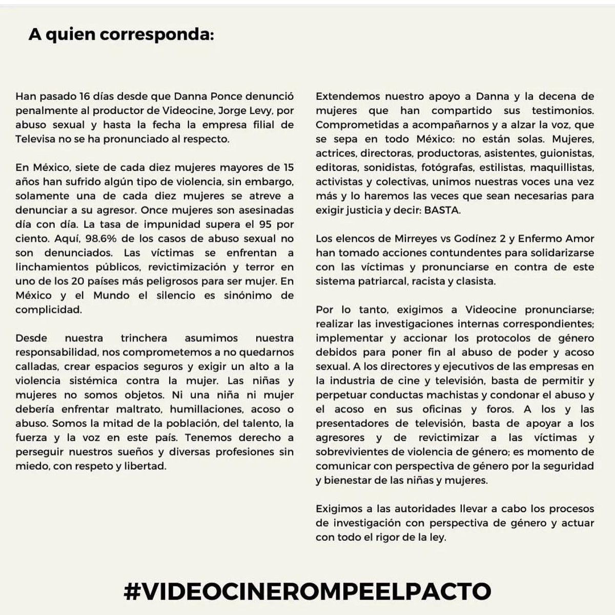 girlsatfilms's tweet photo. .@Videocine 
#VideocineRompeElPacto https://t.co/gQsXJLHviS