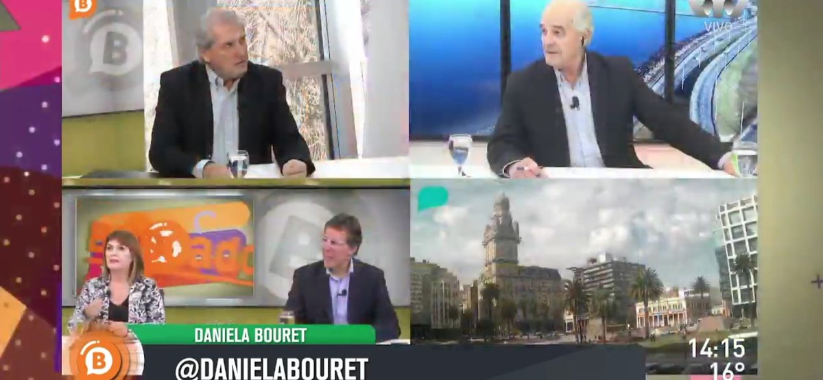 buscadorestv's tweet photo. Programa 4909 al aire , hoy jueves con Fernando Vilar,  Antonio Maeso,  Daniela Bouret,  Iván Solarich y Bambino Etchegoyen en estudios de #MVDFilms y  Jorge Rowinsky vía zoom desde Miami.  
@canal5uruguay 
@VTVuruguay 
https://t.co/S55HVyP4tN https://t.co/Kb3kXnKyMA