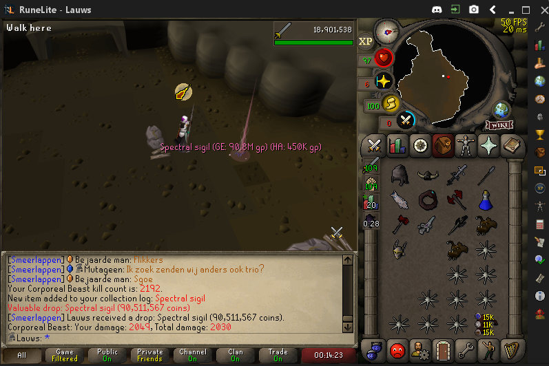 LawsSkilled's tweet photo. Finally got my first sigil! It's over!! 540 hours it took me.
#osrs #corp #sigil #drystreak #ironman https://t.co/3Cn2glqSOv