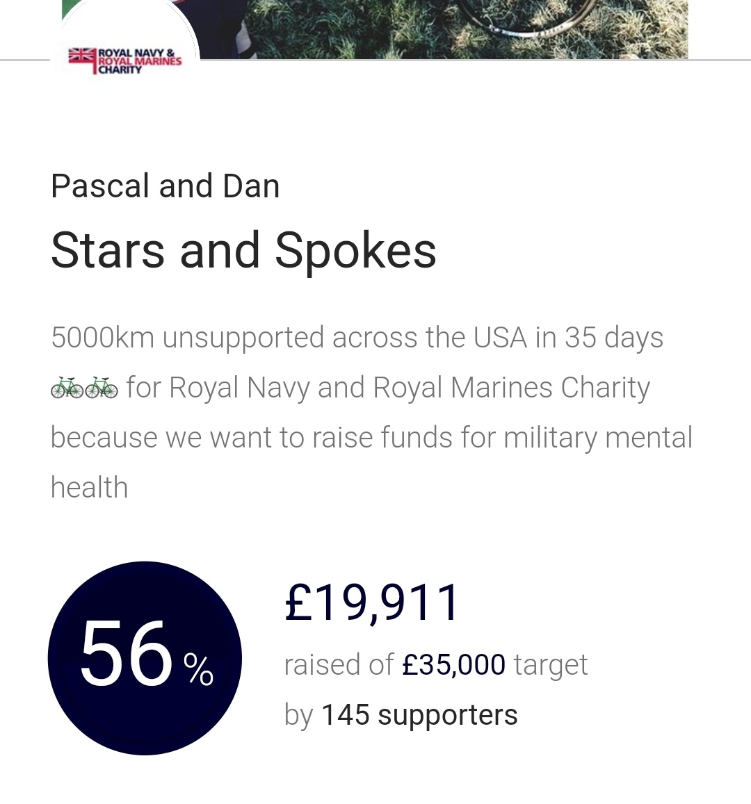Who fancies being the legend to take us through the £20k raised barrier?! 💪 Anyone who donates gets entered into a draw to win £250 worth of @GilpinsGin - might help sway you (literally!) 😂 All funds go direct to @RNRMC #militarymentalhealth