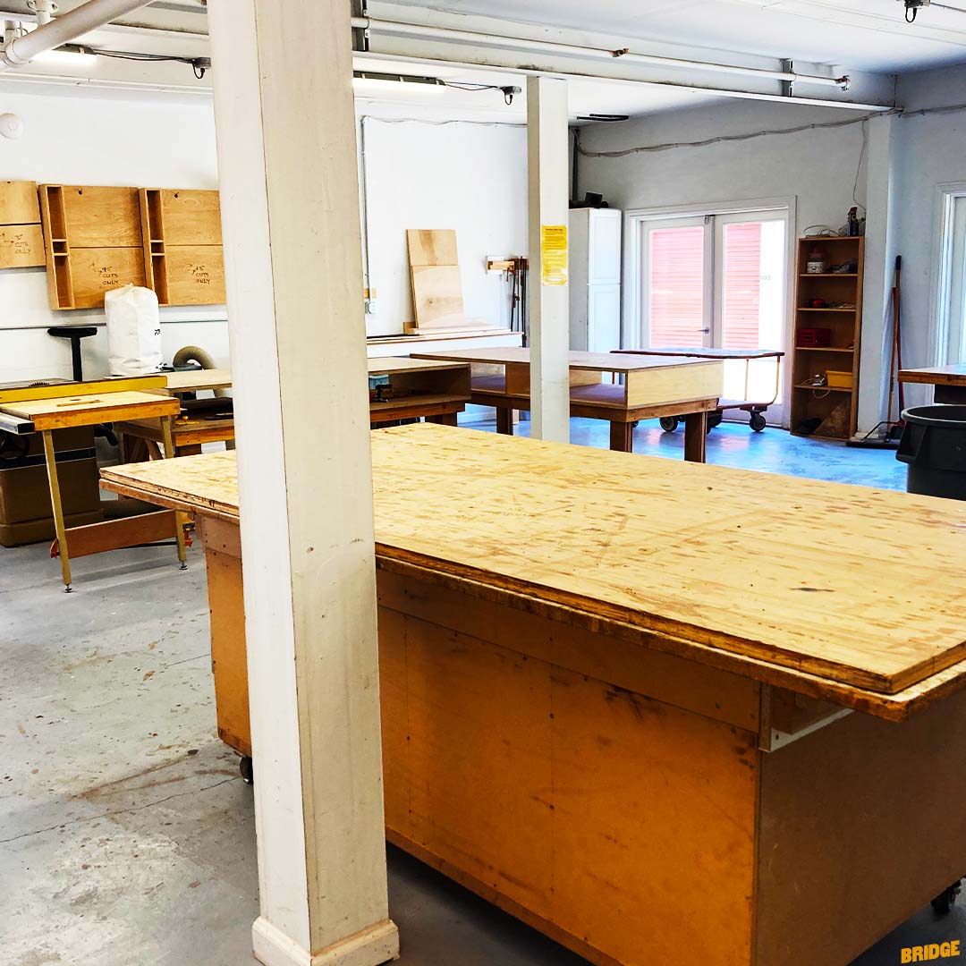 The Bridge Wood Shop has plenty of counter space for all your projects!

#woodshop #woodworking #woodworker #wood #woodwork #handmade #diy #woodcraft #woodart #maker #carpentry #woodworkers #woodturning #wooddesign #furniture #woodworkersofinstagram #carpenter #handcrafted
