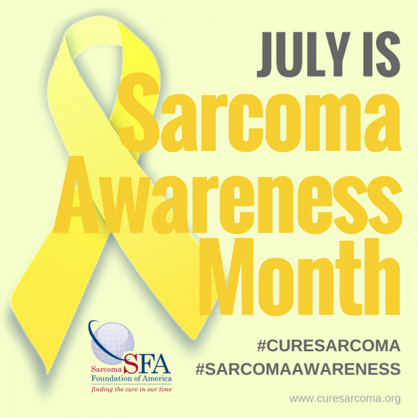 Due to the rarity of the disease, many people are not aware of sarcoma until diagnosis. The SFA and the sarcoma community aim to change that by bringing awareness to the disease. 

#SarcomaAwarenessMonth #CureSarcoma #SarcomaAwareness
