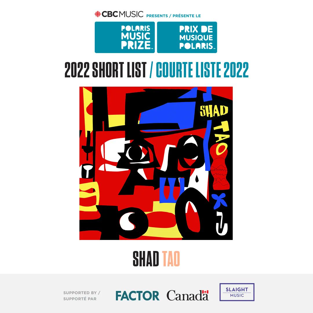 CBCMusic's tweet image. Not unfamiliar with @PolarisPrize nominations is five-time nominee Shad (@shadkmusic), making him the most shortlisted nominee of all-time. The Torontonian rapper is shortlisted for his latest album, TAO.