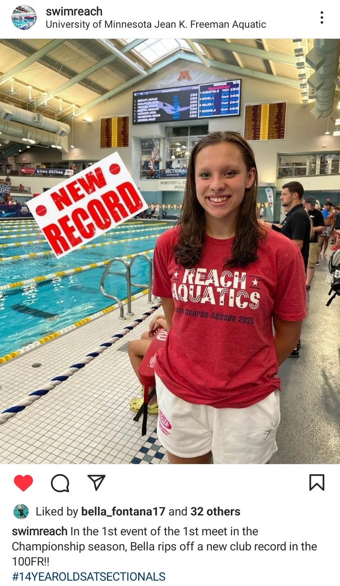 FontanaVb's tweet photo. What a summer for our Bella! Champ season starts with a ๐ฅ at
#speedosectionals
Repost from @reachaquaticsRM https://t.co/Bmv78YiC4j