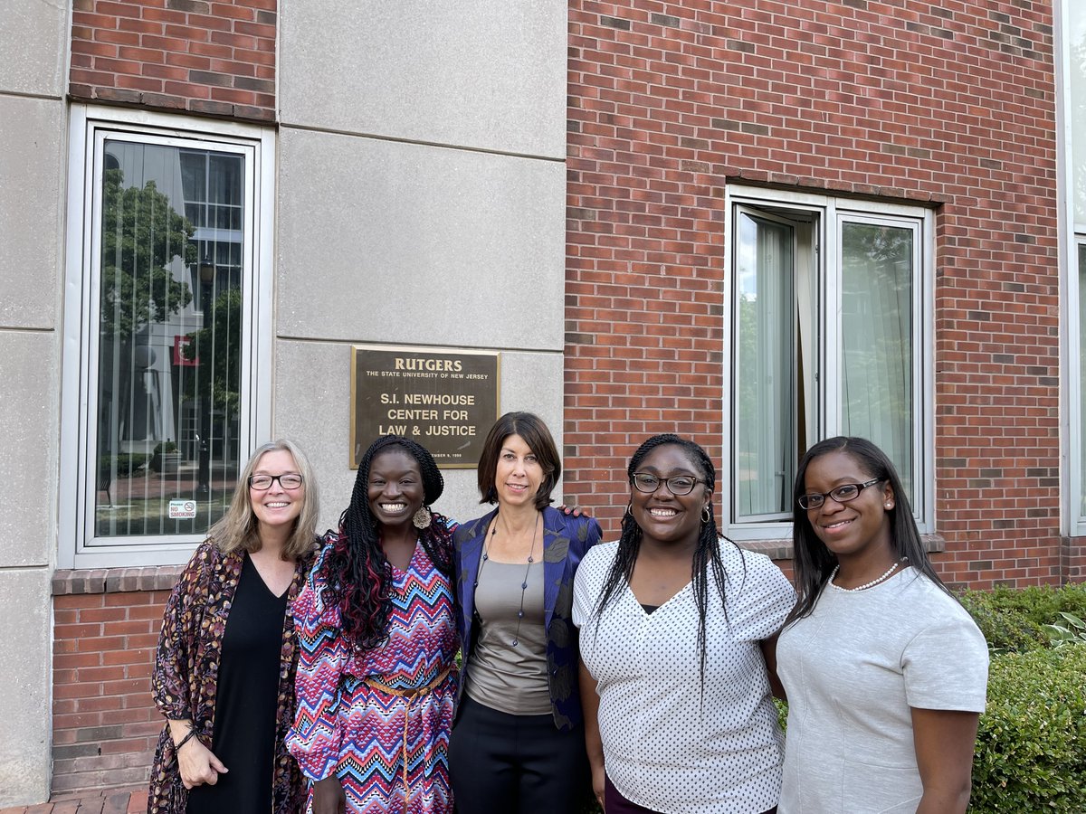 RutgersSCJ's tweet photo. Thank you to NIJ Director Dr. Nancy LaVigne for taking time to meet with @rdcjn and Dr. Jody Miller, Ph.D. Alum Dr. Janet Garcia-Hallett @JGarciaHallett and incoming RU SCJ Faculty Dr. Keisha April @KeishaAApril and Dr. Ebony Ruhland @EbRuhland. https://t.co/Abtrg5kGSu