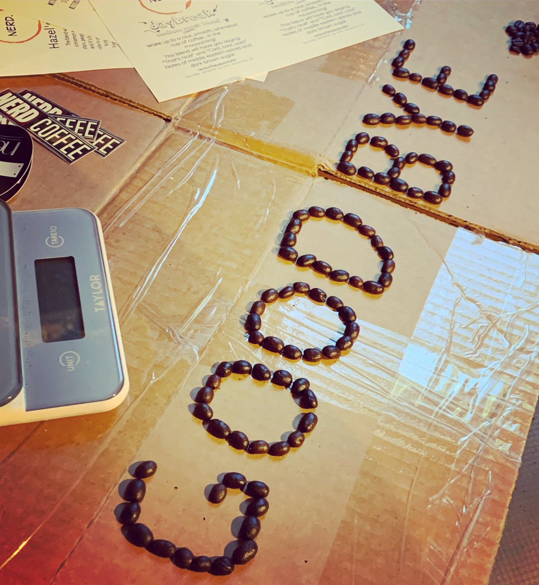 nerdcoffeesac's tweet image. Thank you everyone who has supported us over the last year. Final bag of coffee was made, orders are going out. 
That’s a wrap. Can’t quite say it myself, so I’ll leave ya with this picture.