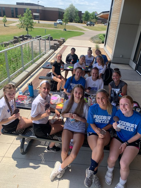 woodbury_soccer's tweet photo. What a great opportunity to make cards for the Woodbury Senior Living residents!  It was a great team bonding event, and the residents will get a special note on their birthday.  WIN-WIN! https://t.co/u0EhMxGMnA