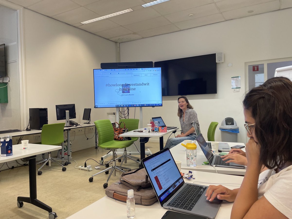 KrisztinaLajosi's tweet photo. Preparing the graphs, charts, and slides for the final presentation of our research project under the supervision of the awesome @Marloes0910. Have learnt so much in this past week! #dmi2022 rocks and cannot wait to come back for the winter school. https://t.co/tQ96P60FkY