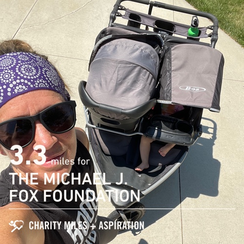 MKKegler's tweet photo. 3.3 @CharityMiles for @MichaelJFoxOrg. https://t.co/B3wOX4hgfI
