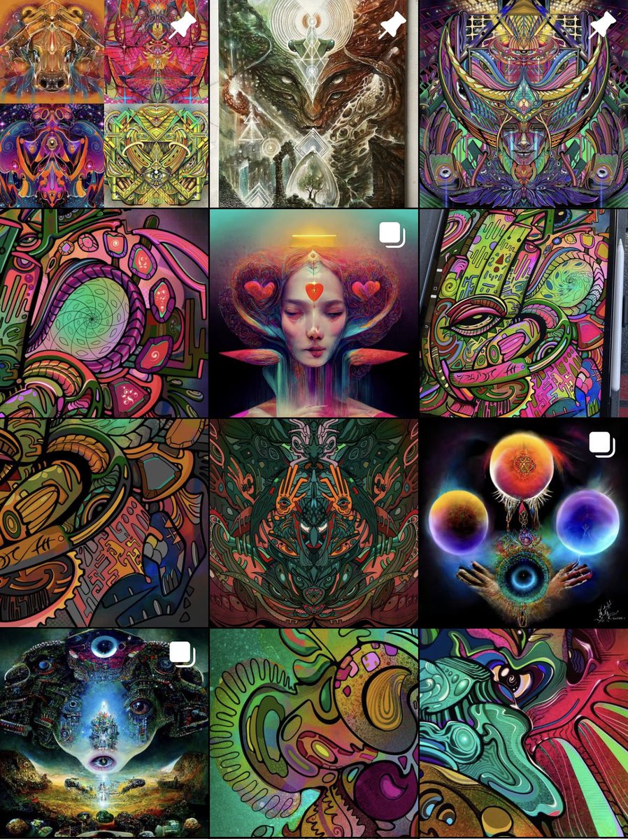 My IG page is so colorful 💗✨🎨😍 #visionaryartist
