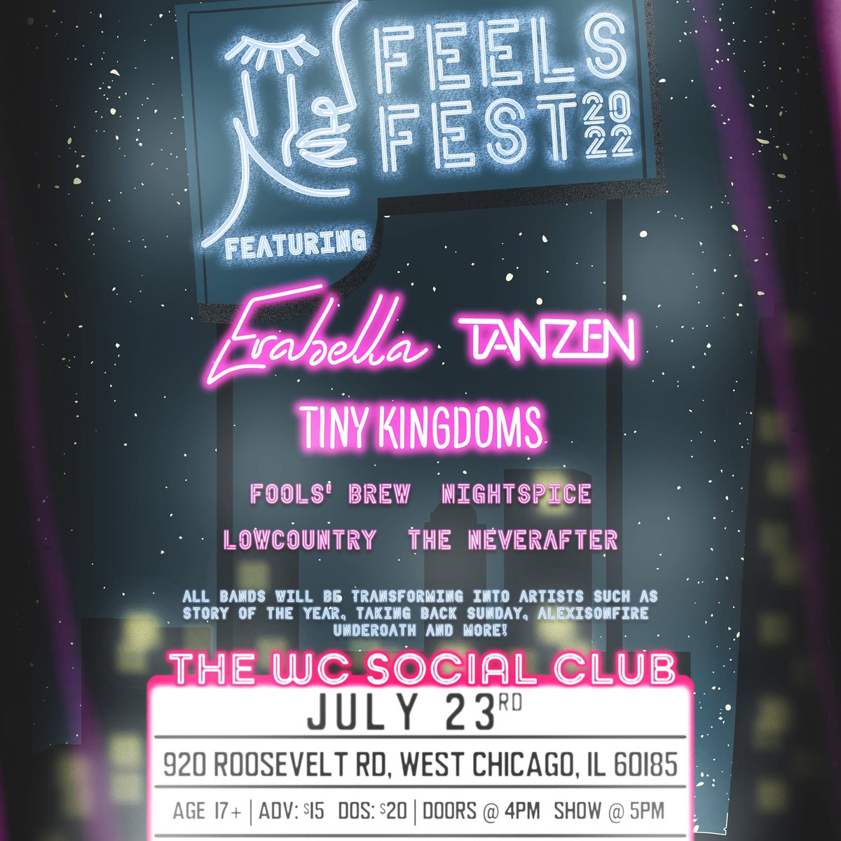 Erabella (@erabellaband) on Twitter photo 🌶🥵🌶
Just announced! <a href="/nightspicemusic/">Night Spice</a> is joining Feels Fest! GA tickets and VIP packages are still available via the link in our bio!! 🌶🥵🌶
Just announced! <a href="/nightspicemusic/">Night Spice</a> is joining Feels Fest! GA tickets and VIP packages are still available via the link in our bio!!