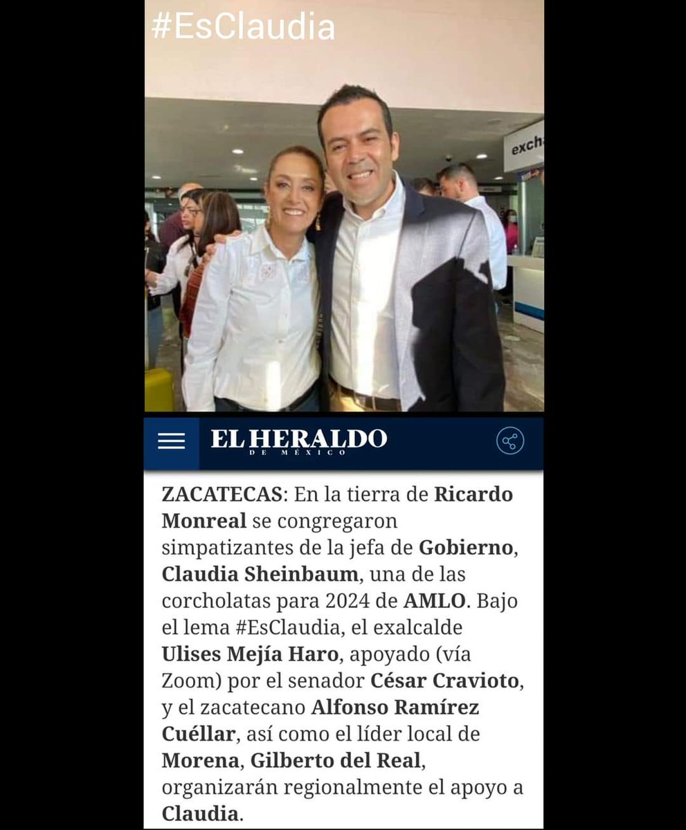 AlbertoZac's tweet photo. #EsClaudia la mejor posicionada para continuar con la 4T.
@UlisesMejiaH_ @Claudiashein https://t.co/eTCEs1uAk3