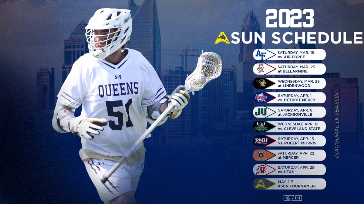 Mark your 📅 Royals family!!!

Our first DI @ASUNLacrosse slate is here.

#GoRoyals