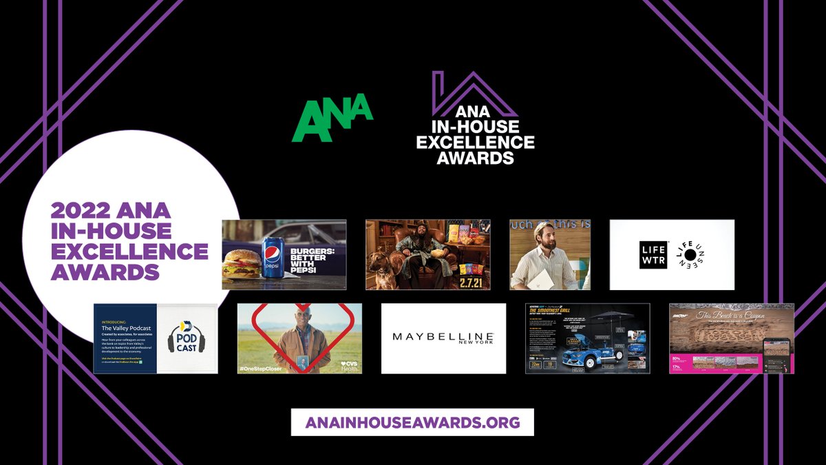 ANAmarketers's tweet photo. Congratulations to all #ANAInHouse winners! 🎉 You can find the full list here: https://t.co/ZFK4qqOeQT https://t.co/FCAwCOukSp