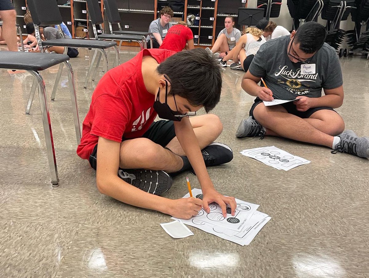 CHBandPride's tweet photo. The leadership team is hard at work today and tomorrow getting prepped and ready to lead! https://t.co/XdkbUEcFO2